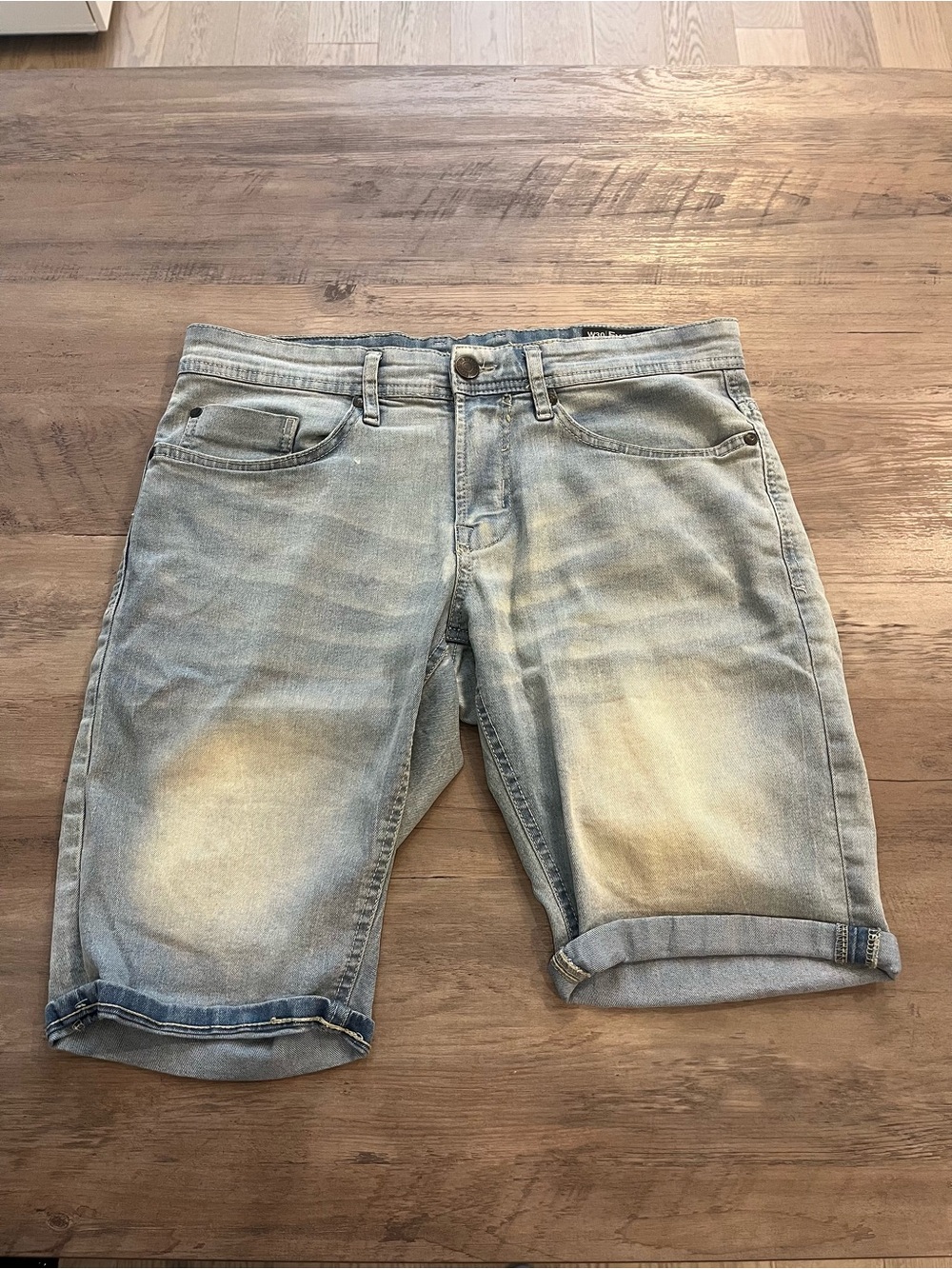 Men's Light Blue Denim Shorts
